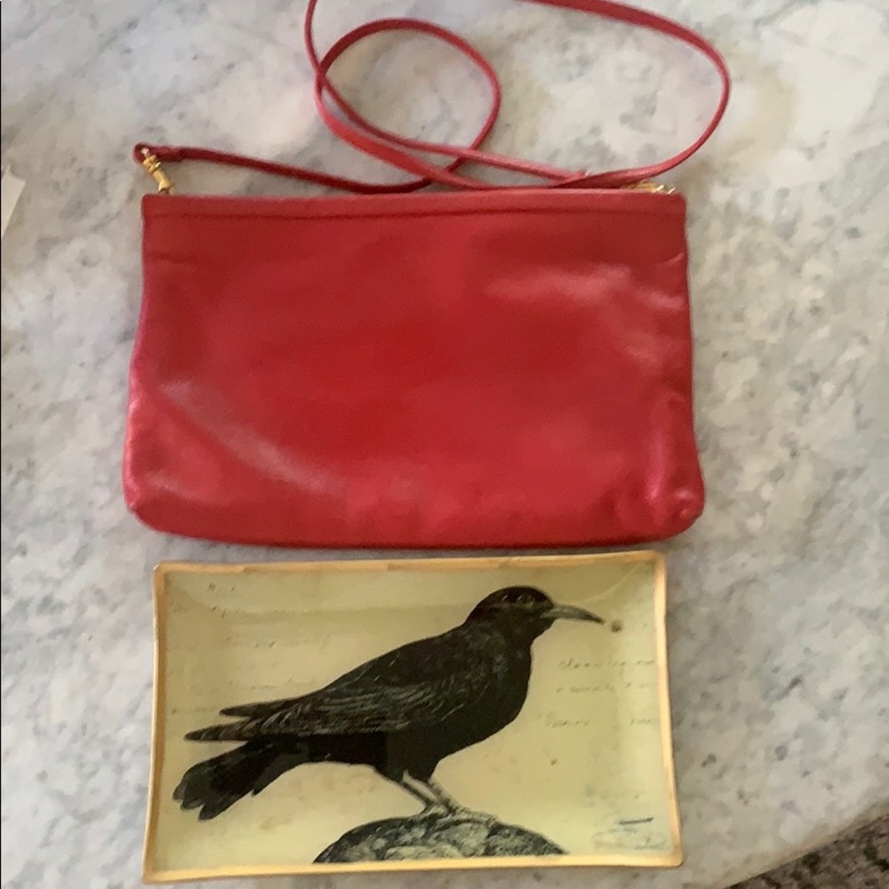 Red leather Vintage Nordstrom purse